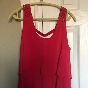 Pink Anthropologie tank top